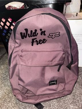 Fox Wild 'n Free Mauve Backpack with Black Accents
